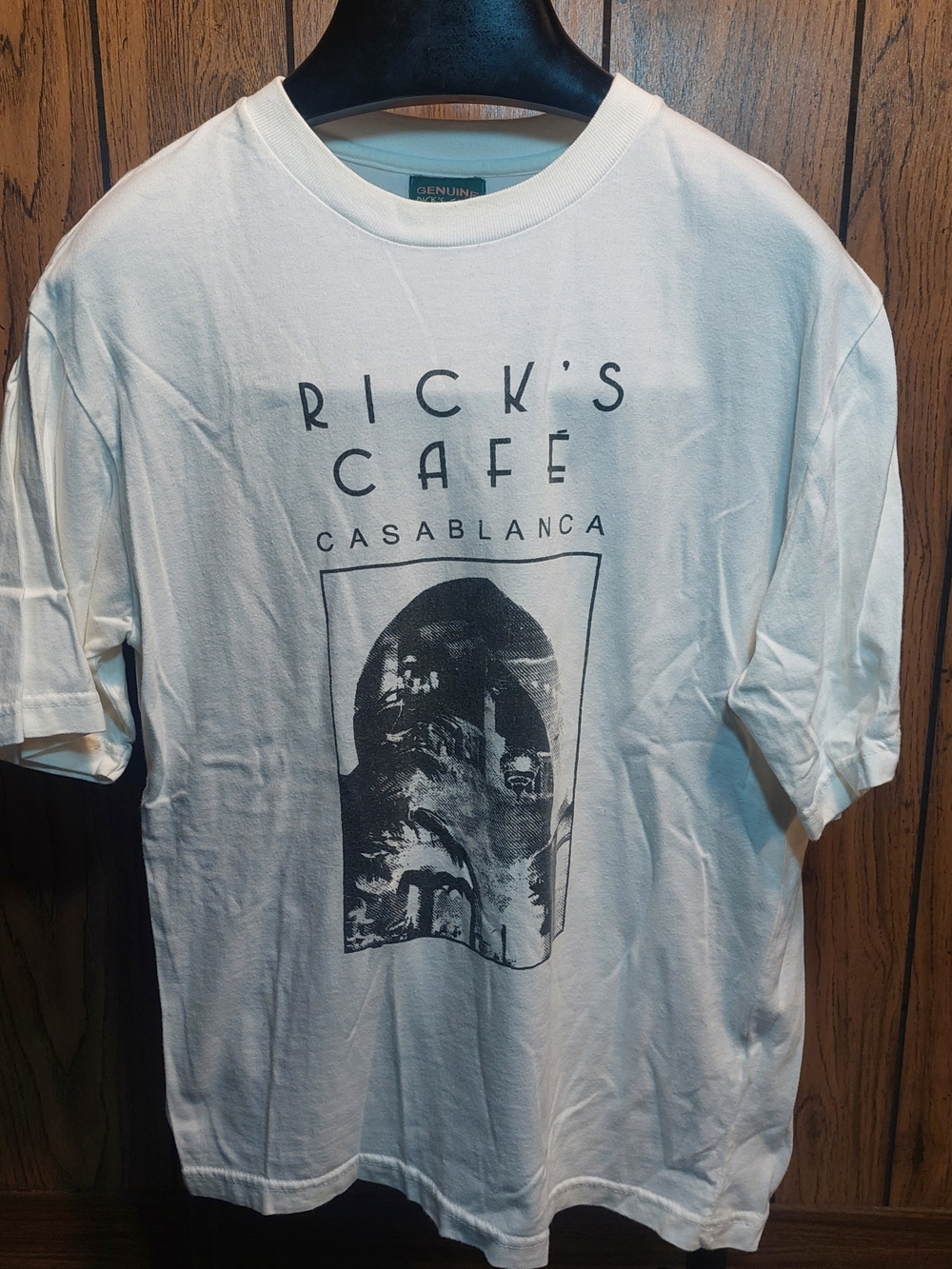 Ricki's White Rick's Café Casablanca Graphic Tee 90s Ricks Gear Legend Continues
